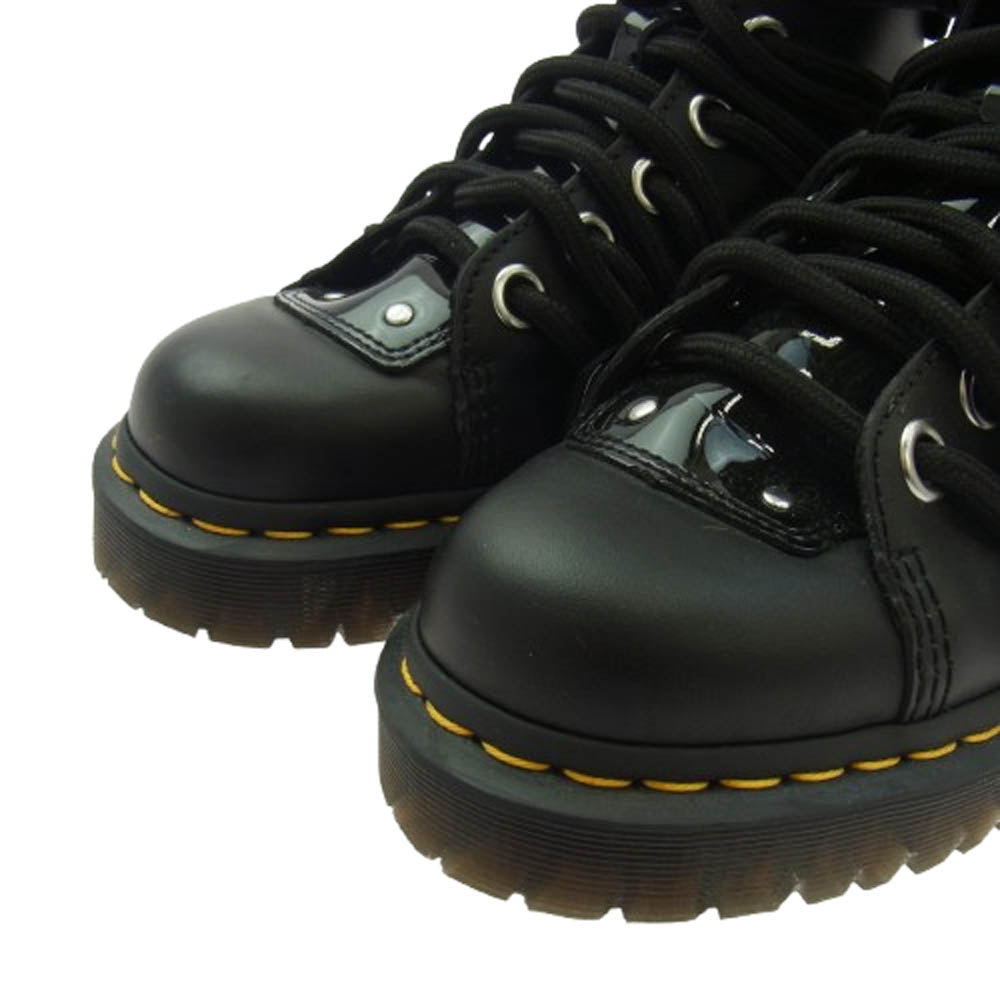 Dr.Martens ドクターマーチン daria ダリア 8ホール レザー ブーツ ブラック系 UK6【中古】