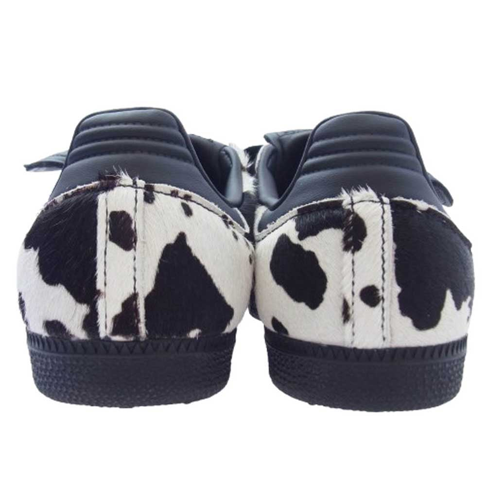 adidas アディダス JS3930 SAMBA LT W Cow Print カウプリント サンバ ロングタン スニーカー ブラック系 ホワイト系 グリーン系 25.5cm【中古】