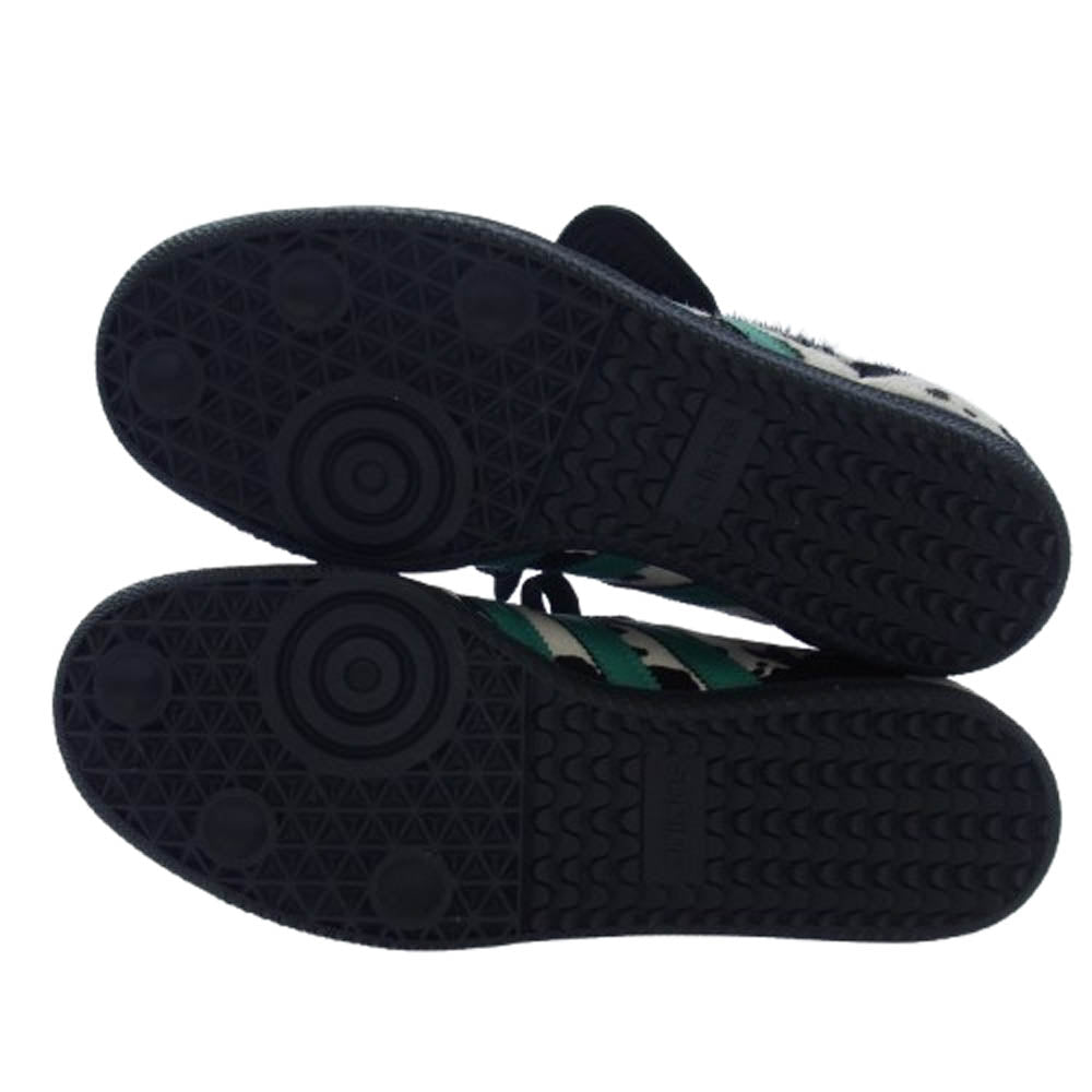 adidas アディダス JS3930 SAMBA LT W Cow Print カウプリント サンバ ロングタン スニーカー ブラック系 ホワイト系 グリーン系 25.5cm【中古】