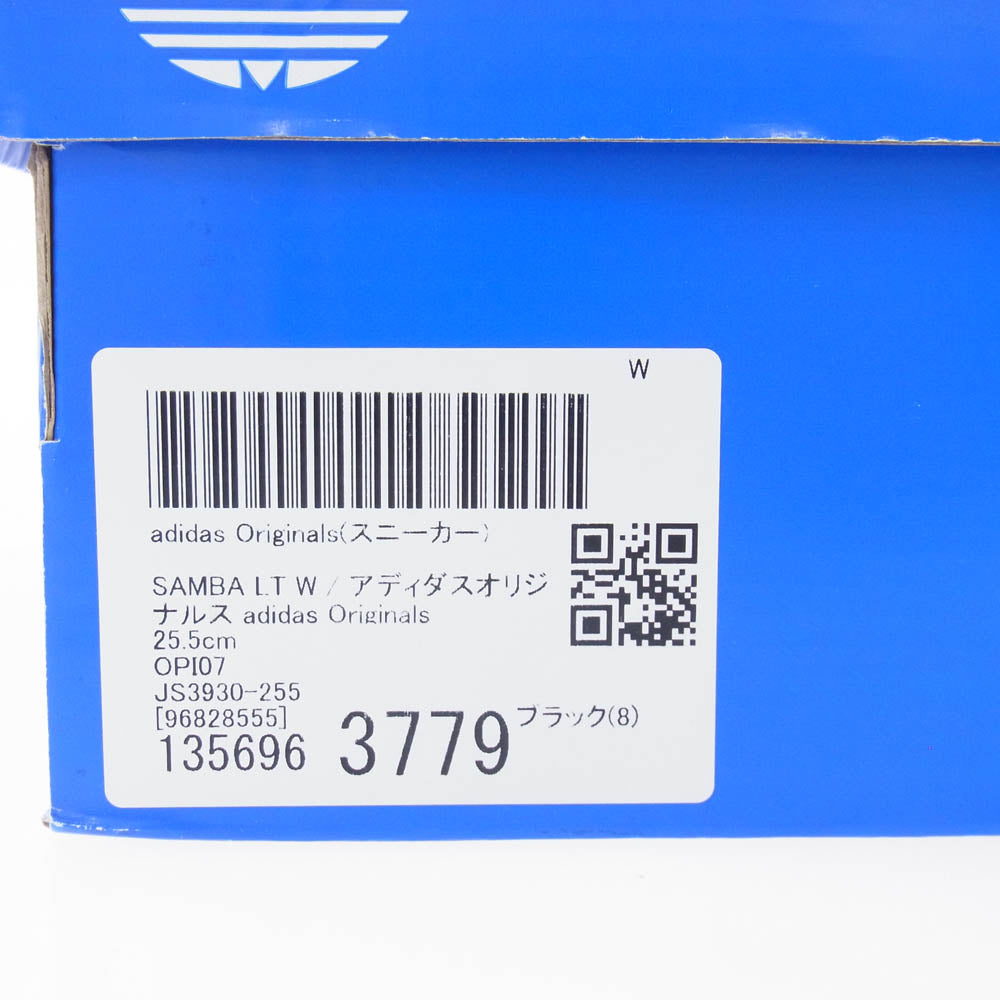 adidas アディダス JS3930 SAMBA LT W Cow Print カウプリント サンバ ロングタン スニーカー ブラック系 ホワイト系 グリーン系 25.5cm【中古】