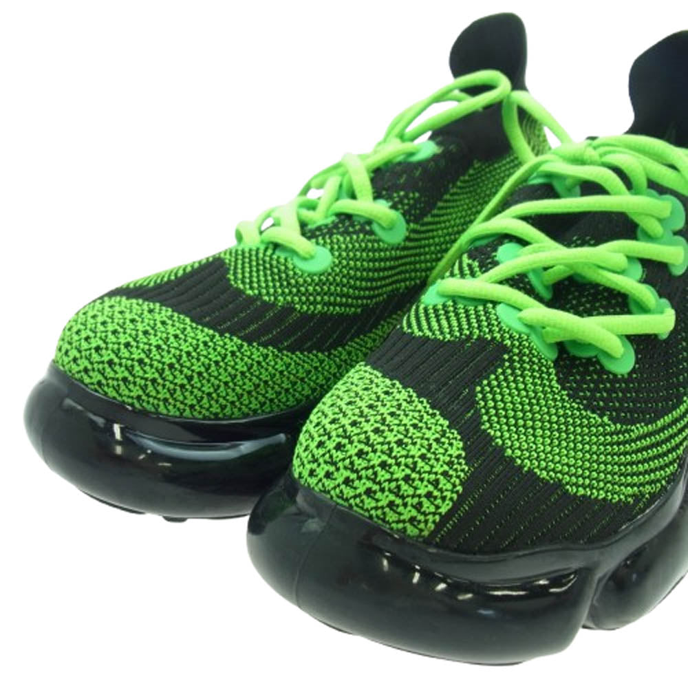 グラウンズ MOOPIE EL BLACK NEON GREEN ムーピー スニーカー ブラック系 グリーン系 26cm【中古】