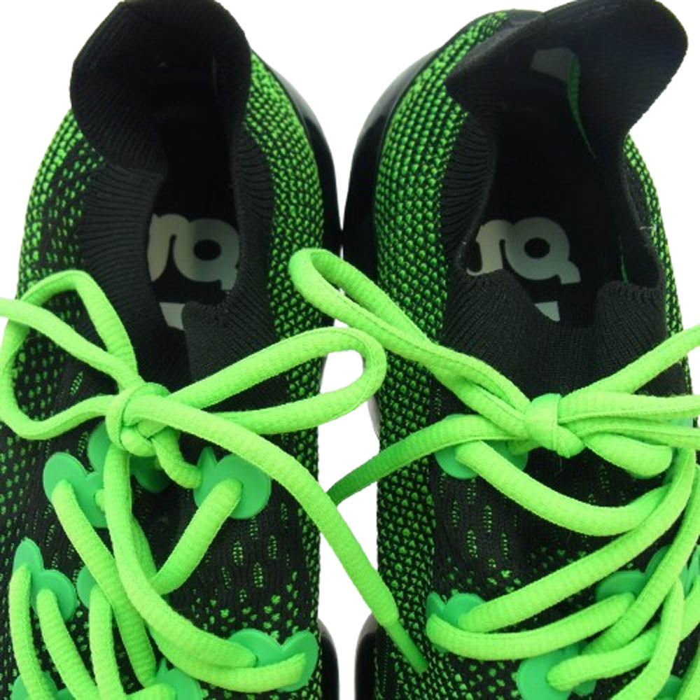 グラウンズ MOOPIE EL BLACK NEON GREEN ムーピー スニーカー ブラック系 グリーン系 26cm【中古】