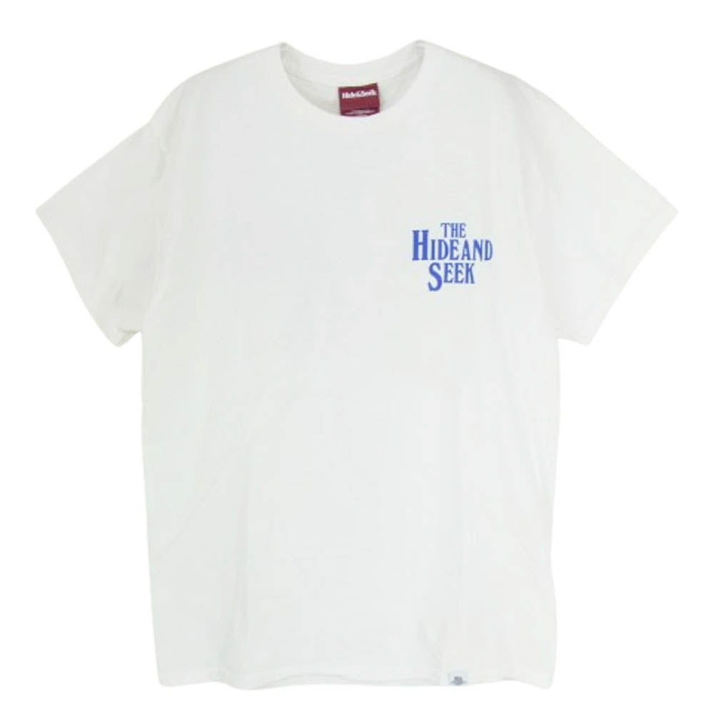 HideandSeek ハイドアンドシーク バックロゴ 半袖 Tシャツ ホワイト系 M【中古】