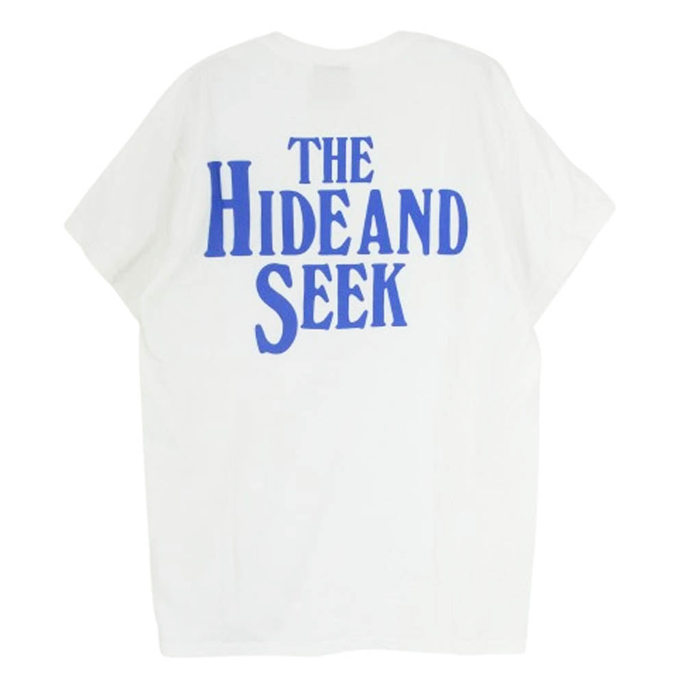 HideandSeek ハイドアンドシーク バックロゴ 半袖 Tシャツ ホワイト系 M【中古】