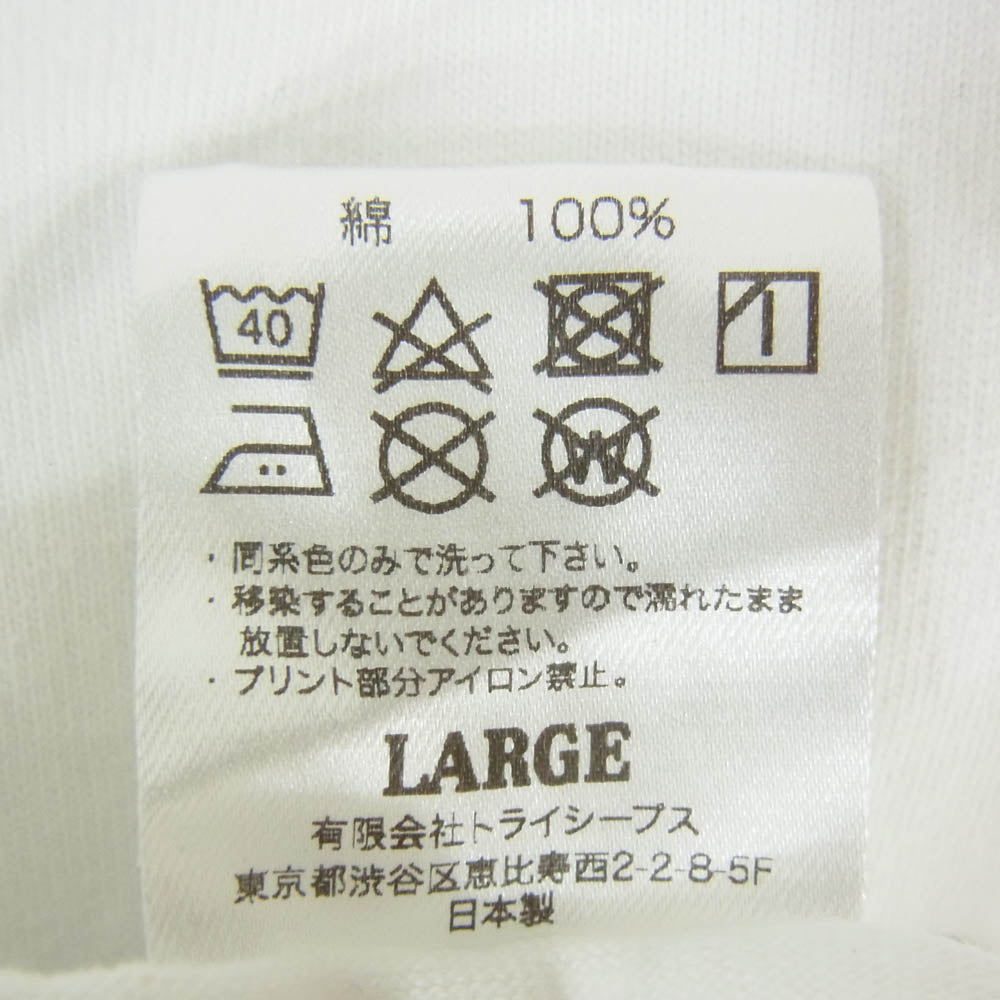 STANDARD CALIFORNIA スタンダードカリフォルニア ロゴプリント 半袖 Tシャツ ホワイト系 L【美品】【中古】