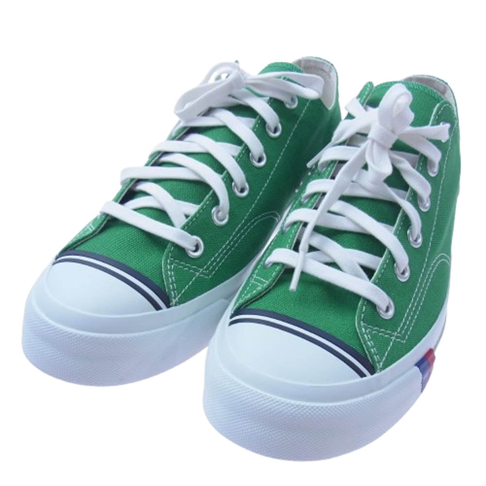 PRO-Keds プロケッズ PN1321 ROYAL AMERICA LO ロイヤルアメリカ ロー ローカット スニーカー グリーン系 オフホワイト系 27.5cm【極上美品】【中古】