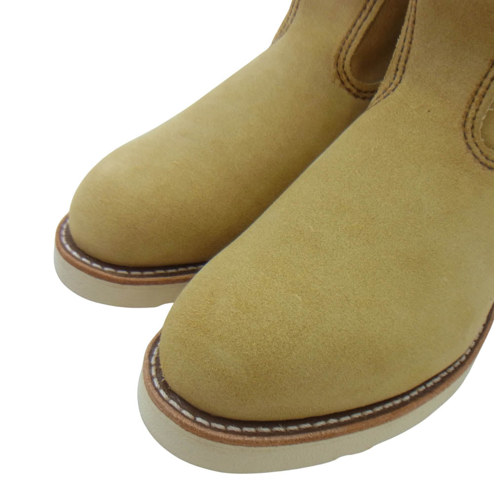RED WING レッドウィング 8168 9-inch Pecos 9インチ ペコス スエード ブーツ ベージュ系 26.5cm【美品】【中古】