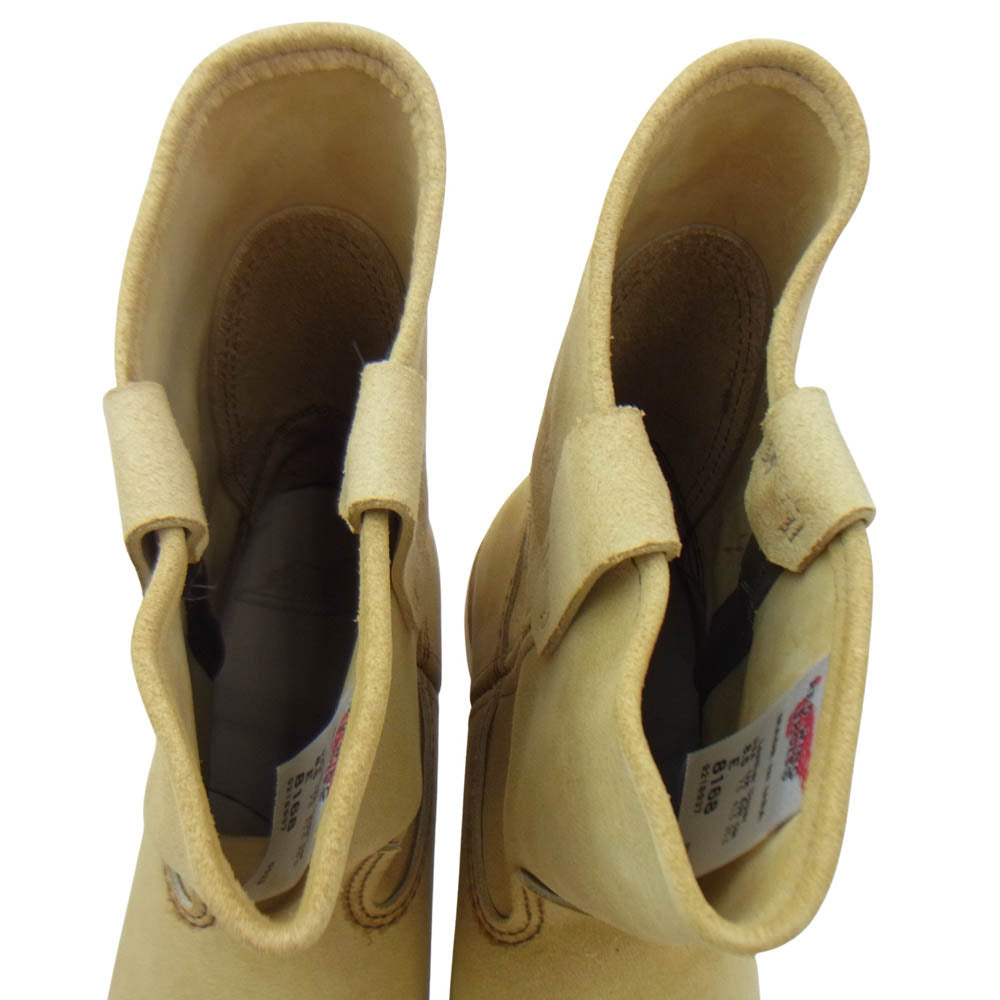 RED WING レッドウィング 8168 9-inch Pecos 9インチ ペコス スエード ブーツ ベージュ系 26.5cm【美品】【中古】