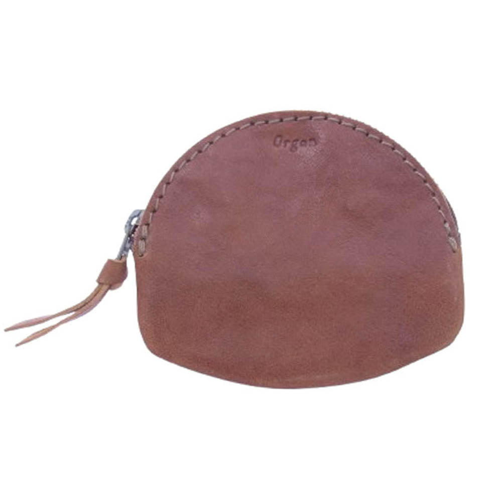 ORGAN オルガン ラウンドファスナー コインケース 小銭入れ ブラウン系【中古】
