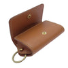ポルコロッソ キーリング付き レザー コインケース 小銭入れ ライトブラウン系【中古】