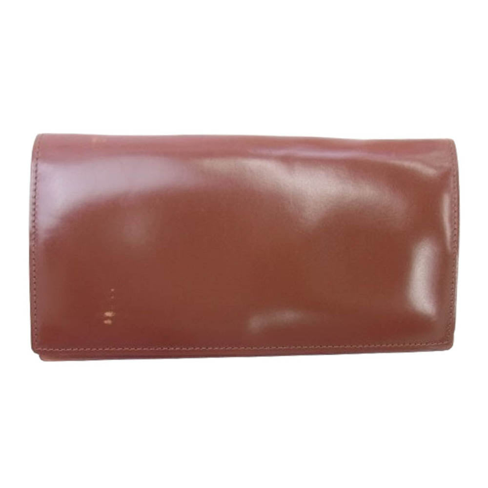 GANZO ガンゾ シンブライドルレザー ロングウォレット 長財布 ブラウン系【中古】