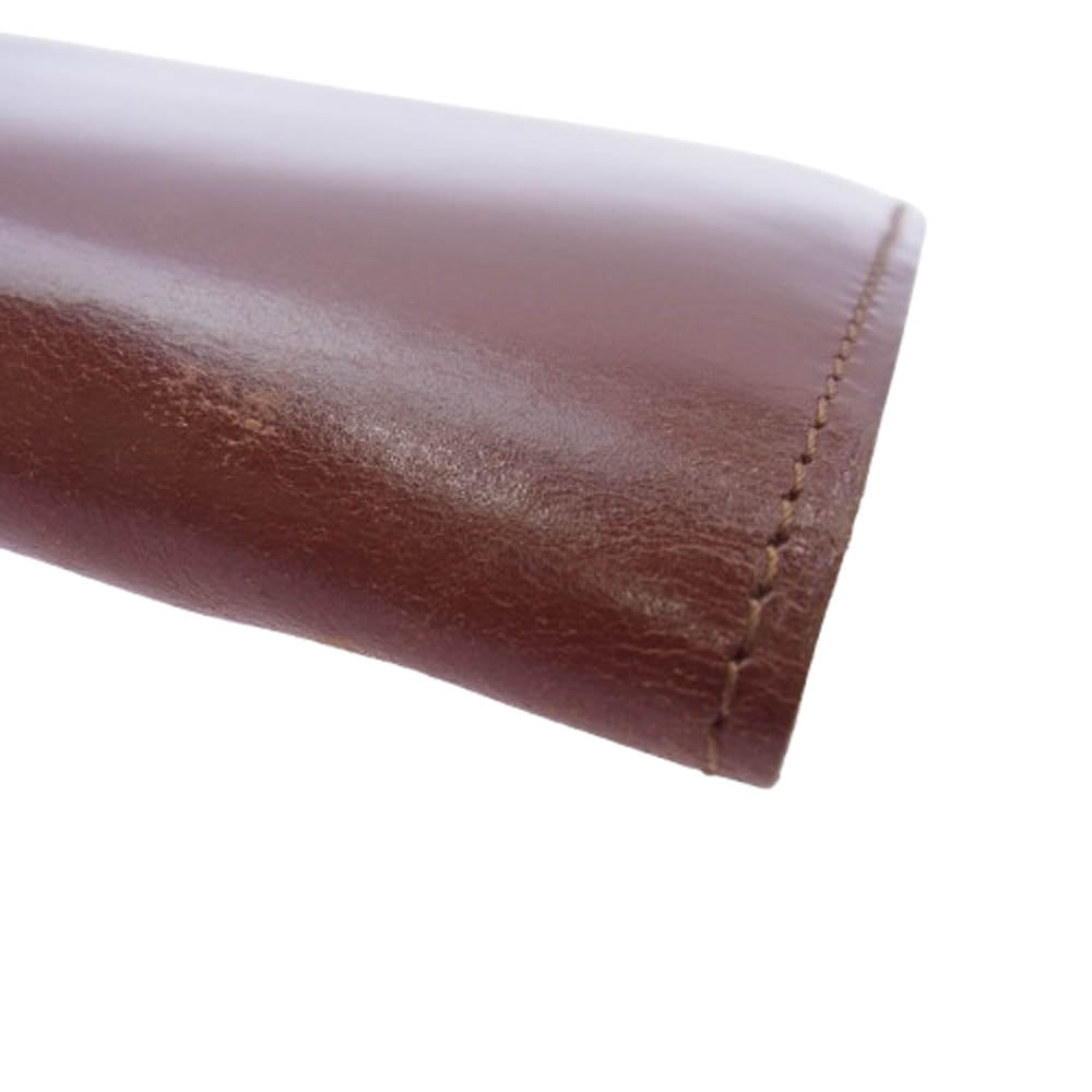 GANZO ガンゾ シンブライドルレザー ロングウォレット 長財布 ブラウン系【中古】