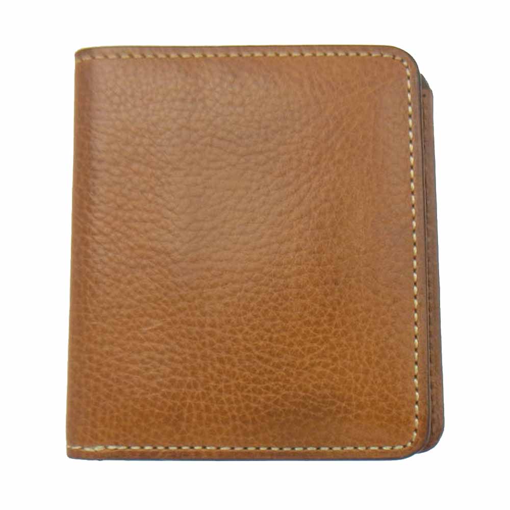 土屋鞄製造所 URBANO ウルバーノ レザー 二つ折り財布 コンパクトウォレット ブラウン系【中古】