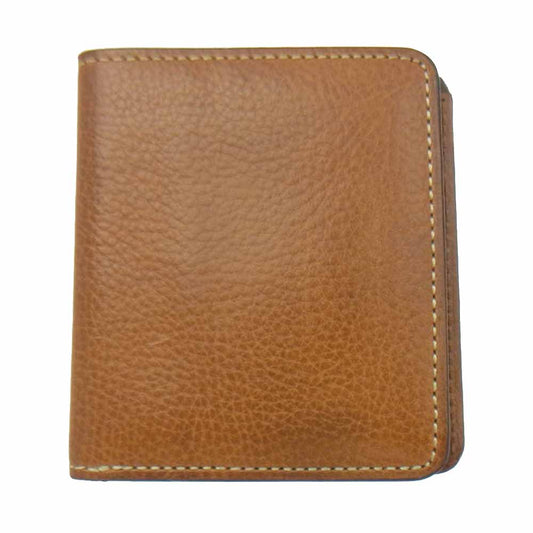 土屋鞄製造所 URBANO ウルバーノ レザー 二つ折り財布 コンパクトウォレット ブラウン系【中古】
