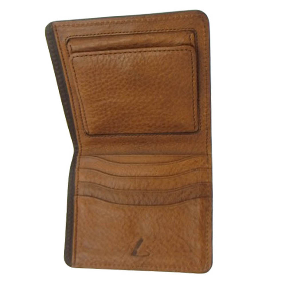 土屋鞄製造所 URBANO ウルバーノ レザー 二つ折り財布 コンパクトウォレット ブラウン系【中古】