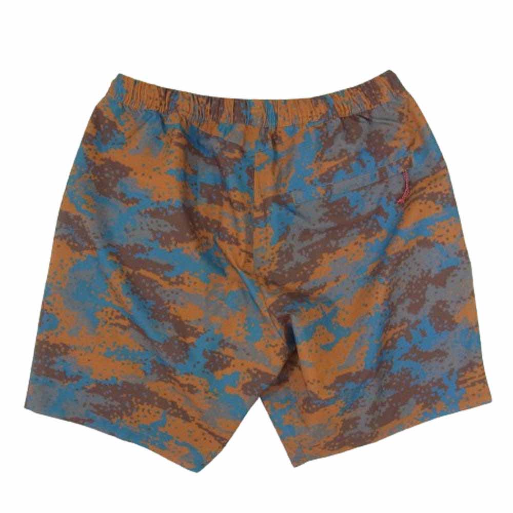 NANGA ナンガ AIR CLOTH ABSTRACT CAMO COMFY SHORTS カモフラ ショーツ ハーフパンツ ブラウン系 S【中古】