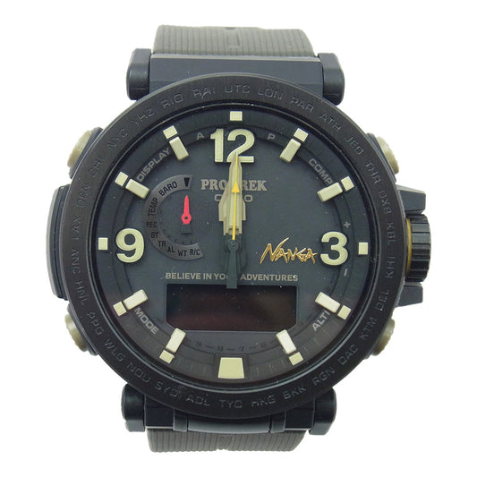 CASIO カシオ PRO TREK プロトレック × NANGA ナンガ PRW-6630NA-1A3JR Climber Line タフソーラー ウォッチ 腕時計【美品】【中古】