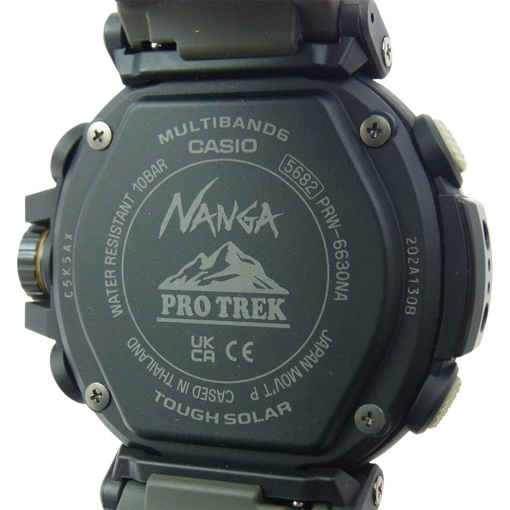 CASIO カシオ PRO TREK プロトレック × NANGA ナンガ PRW-6630NA-1A3JR Climber Line タフソーラー ウォッチ 腕時計【美品】【中古】