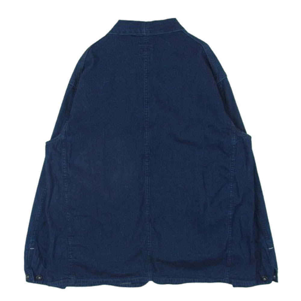 POST OVERALLS ポストオーバーオールズ 1111-8DI De Luxe Railroader 8oz. Denim indigo deep wash デラックスレイルローダー カバーオール デニム ジャケット インディゴブルー系 M【中古】