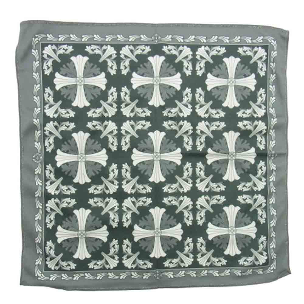 CHROME HEARTS クロムハーツ（原本無） CHプラス 総柄 アイウェアクロス メガネ拭き ダークグレー系【中古】