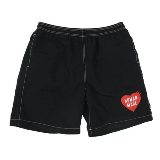HUMAN MADE ヒューマンメイド HM29PT024 SWIM SHORTS スイム ショーツ ハーフパンツ ブラック系 L【中古】