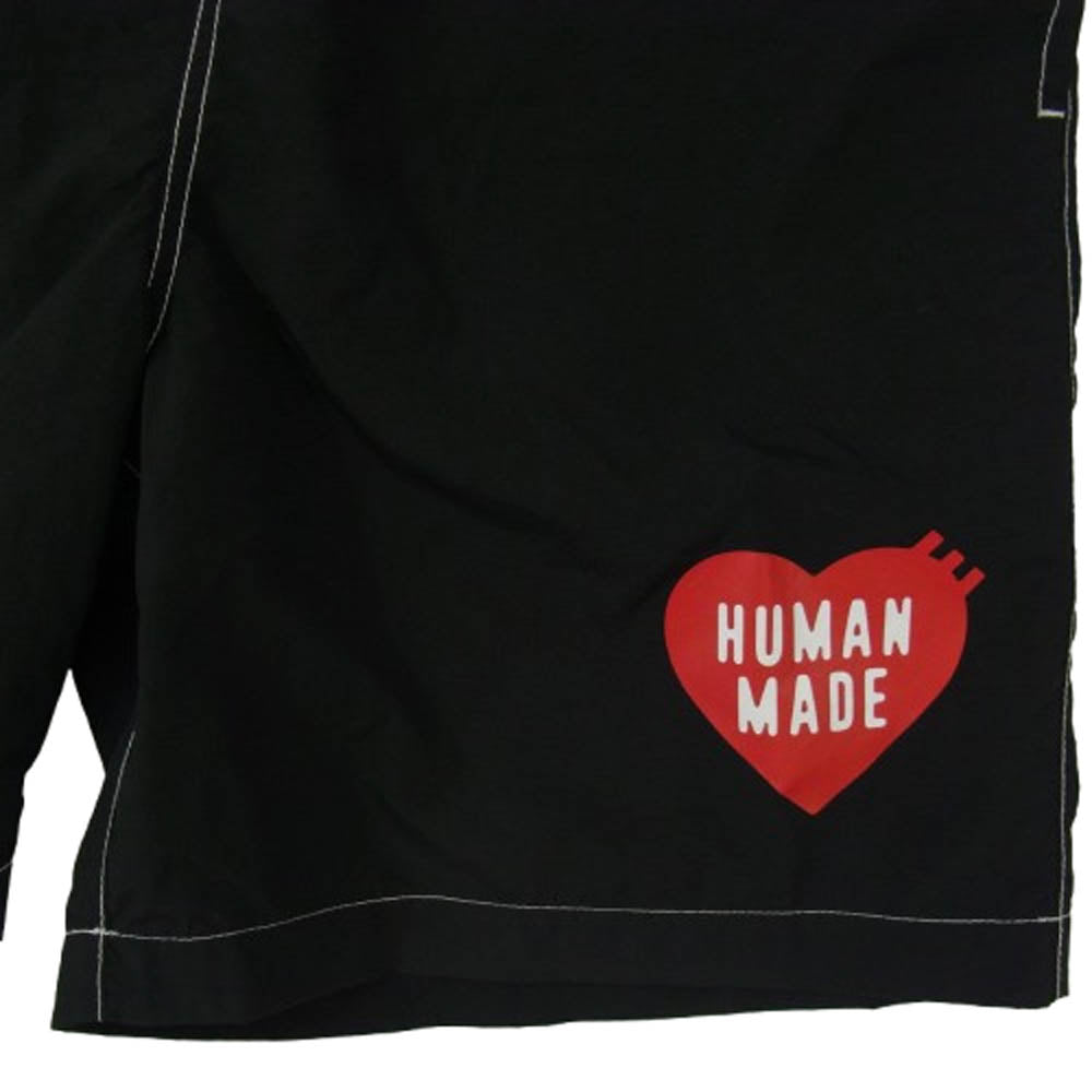 HUMAN MADE ヒューマンメイド HM29PT024 SWIM SHORTS スイム ショーツ ハーフパンツ ブラック系 L【中古】