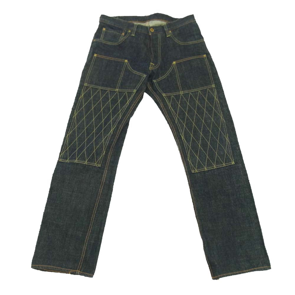 トロフィークロージング 1606 W KNEE STANDARD DIRT DENIM ダブルニー スタンダードダート デニム パンツ インディゴブルー系 34【中古】