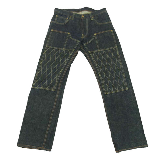 トロフィークロージング 1606 W KNEE STANDARD DIRT DENIM ダブルニー スタンダードダート デニム パンツ インディゴブルー系 34【中古】
