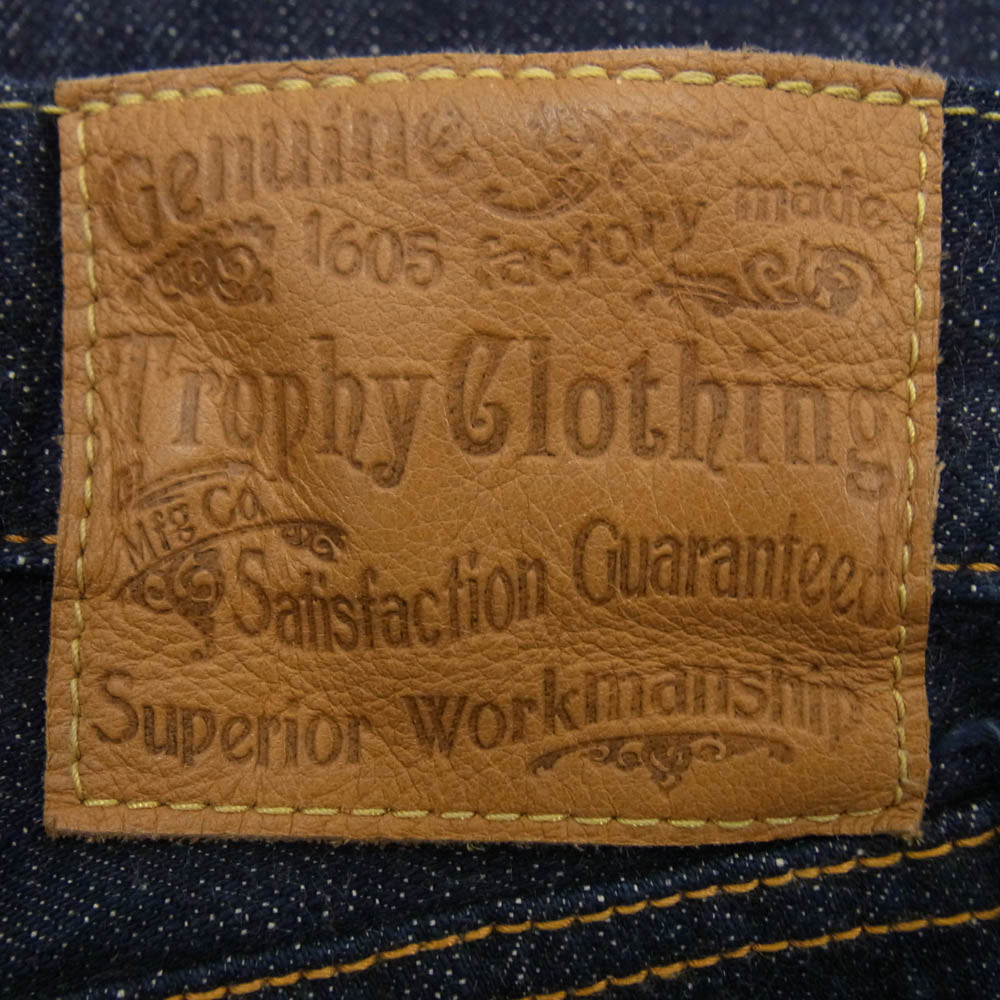 トロフィークロージング 1606 W KNEE STANDARD DIRT DENIM ダブルニー スタンダードダート デニム パンツ インディゴブルー系 34【中古】