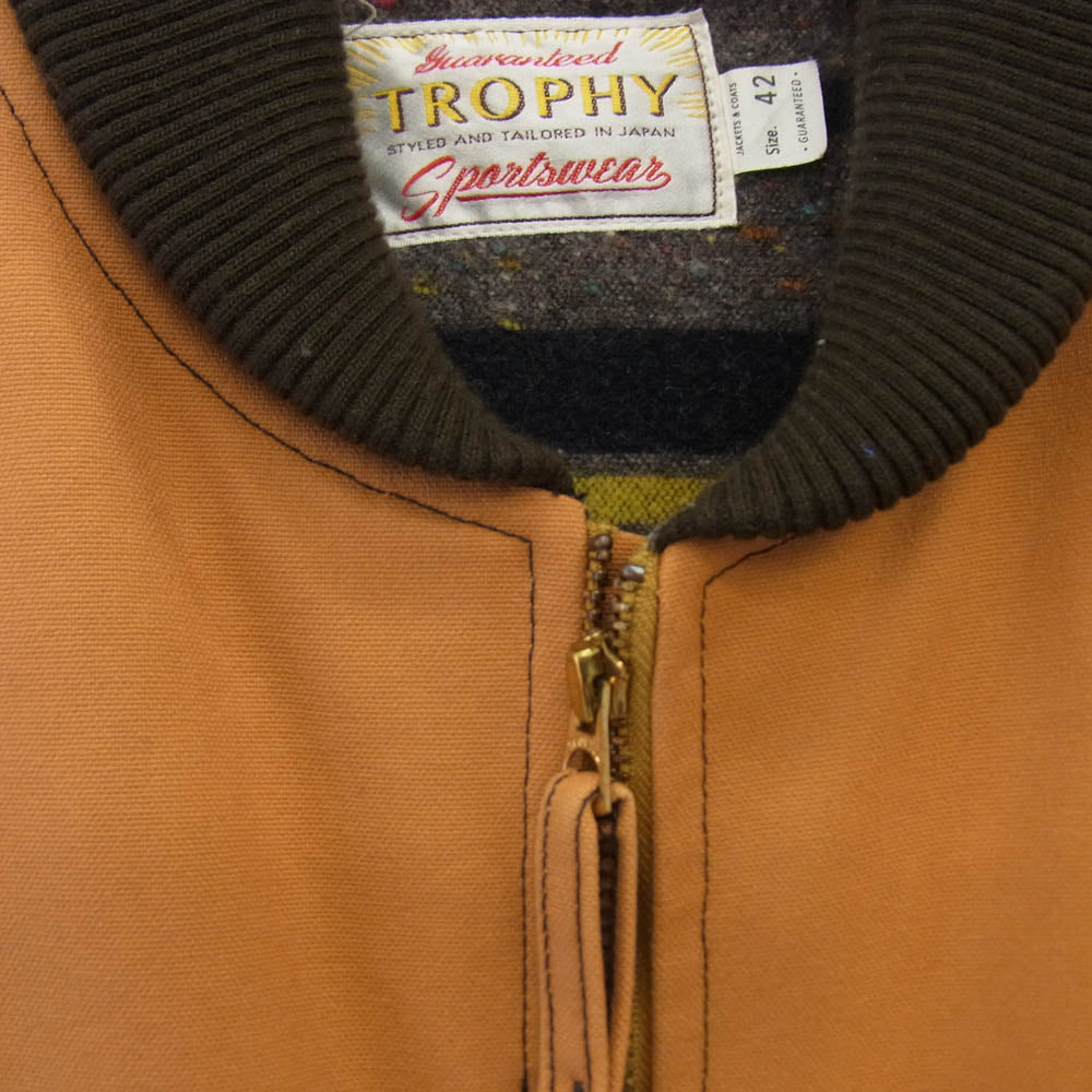 トロフィークロージング OILED DUCK STORM VEST ダック ベスト ジャケット オレンジ系 42【中古】