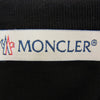 MONCLER モンクレール G20918D00002 MAGLIA T-SHIRT ベロア プリント 長袖 カットソー ブラック系 XL【美品】【中古】