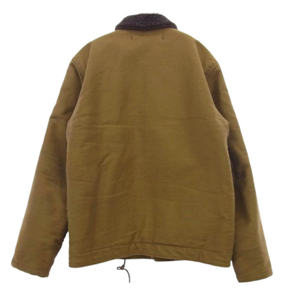 トロフィークロージング N-1 デッキジャケット 42 カーキ レザー ボア