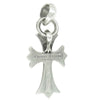 CHROME HEARTS クロムハーツ（原本有） CH CRS SML W BALE スモールCHクロスベイル Wベイル ペンダント トップ シルバー系【中古】