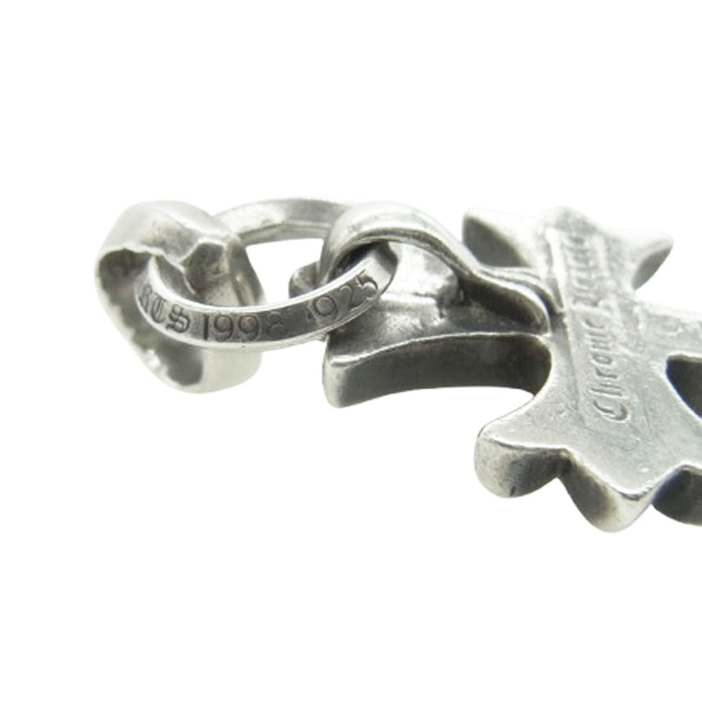 CHROME HEARTS クロムハーツ（原本有） CH CRS SML W BALE スモールCHクロスベイル Wベイル ペンダント トップ シルバー系【中古】