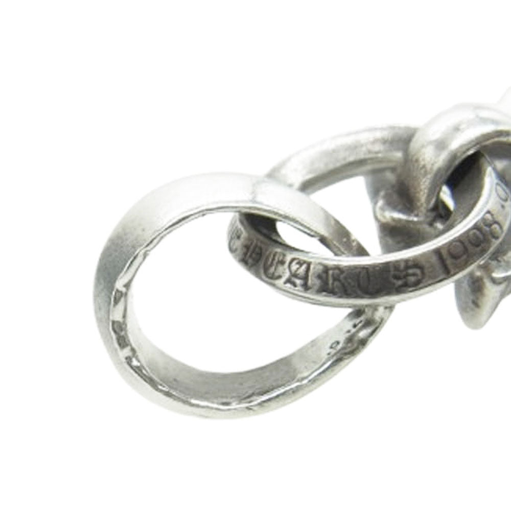 CHROME HEARTS クロムハーツ（原本有） CH CRS SML W BALE スモールCHクロスベイル Wベイル ペンダント トップ シルバー系【中古】