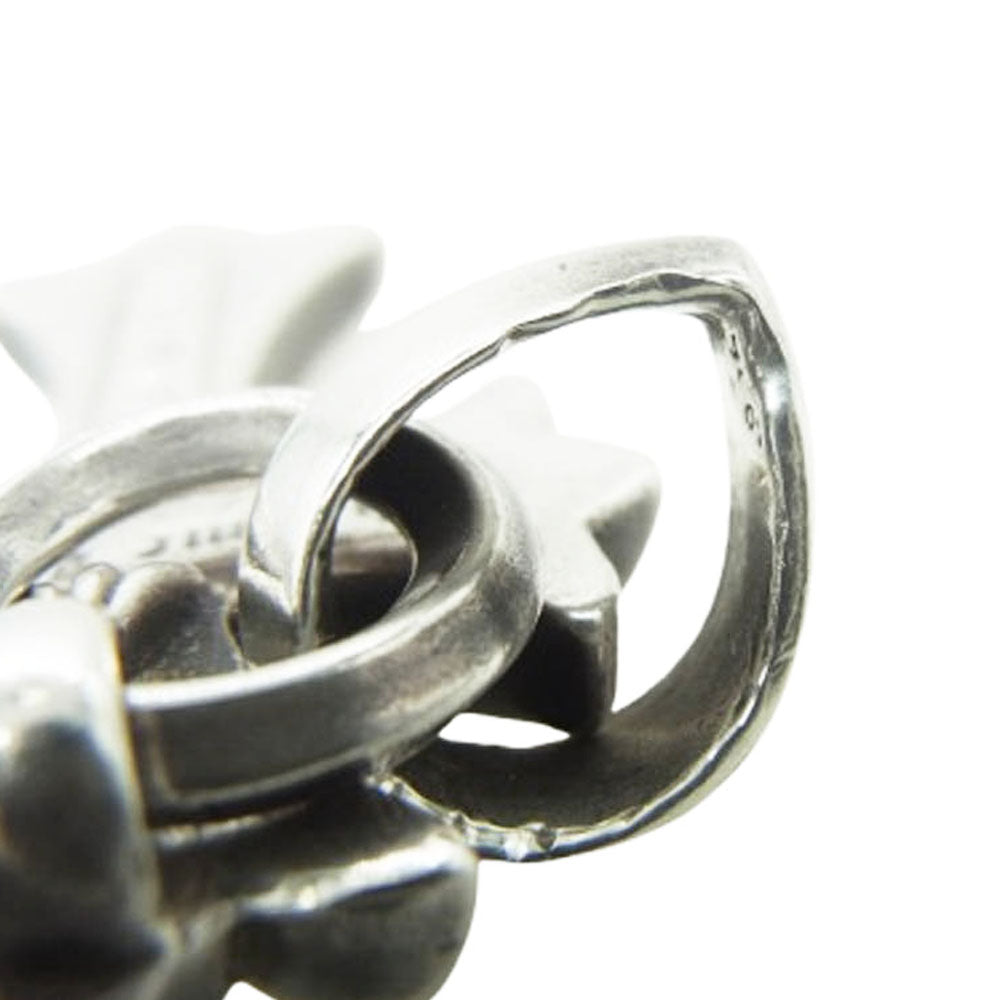 CHROME HEARTS クロムハーツ（原本有） CH CRS SML W BALE スモールCHクロスベイル Wベイル ペンダント トップ シルバー系【中古】