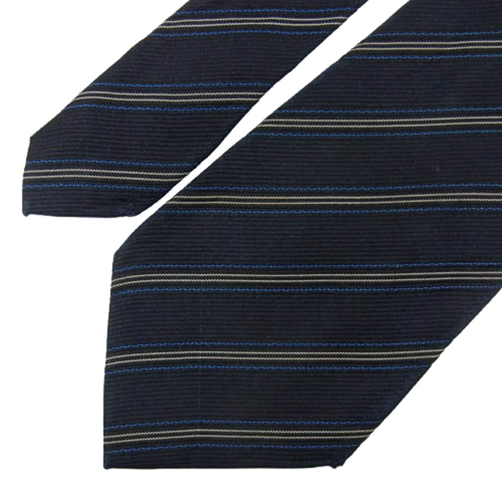 COMME des GARCONS HOMME コムデギャルソンオム 金文字タグ 総柄 シルク100％ ネクタイ ブラック系【中古】