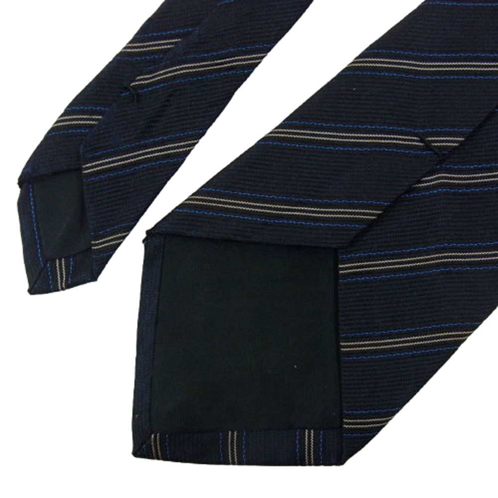 COMME des GARCONS HOMME コムデギャルソンオム 金文字タグ 総柄 シルク100％ ネクタイ ブラック系【中古】