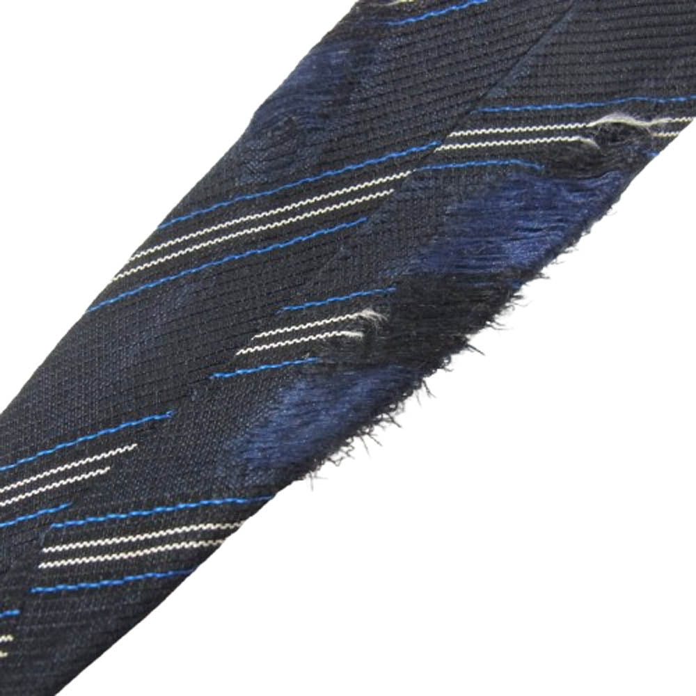 COMME des GARCONS HOMME コムデギャルソンオム 金文字タグ 総柄 シルク100％ ネクタイ ブラック系【中古】