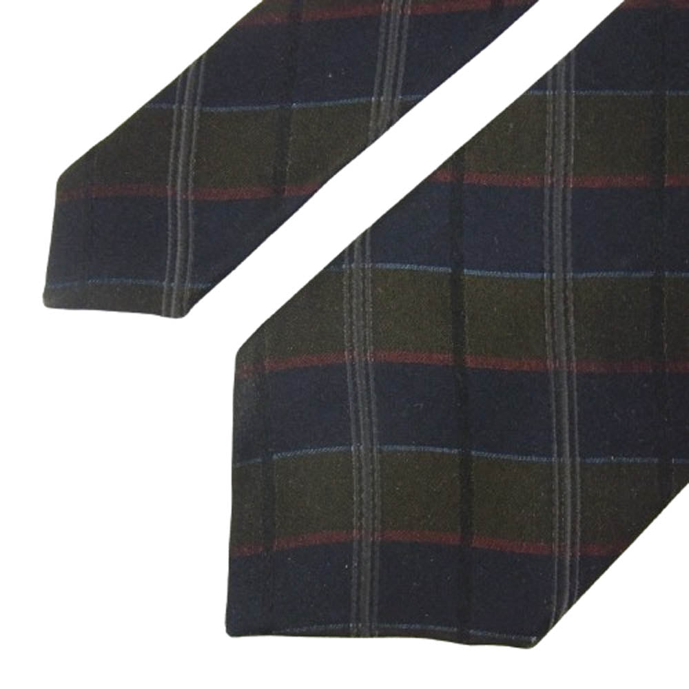 COMME des GARCONS HOMME コムデギャルソンオム 金文字タグ チェック柄 シルク100％ ネクタイ マルチカラー系【中古】