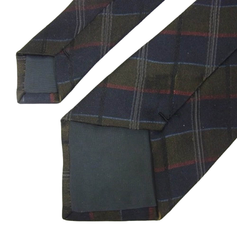 COMME des GARCONS HOMME コムデギャルソンオム 金文字タグ チェック柄 シルク100％ ネクタイ マルチカラー系【中古】