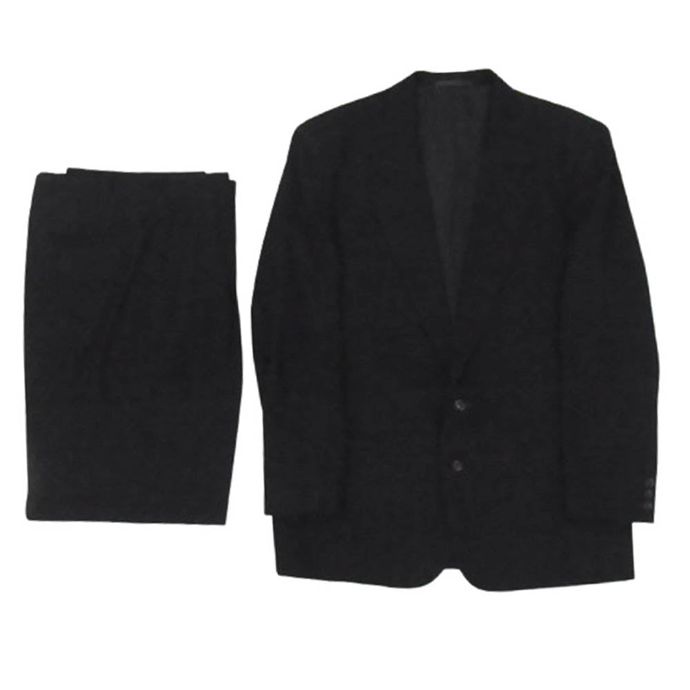 COMME des GARCONS HOMME コムデギャルソンオム HS-08014M ヴィンテージオム シングルブレスト 2B ストライプ テーラードジャケット ジップフライ スラックスパンツ セットアップ スーツ ブラック系 M【中古】