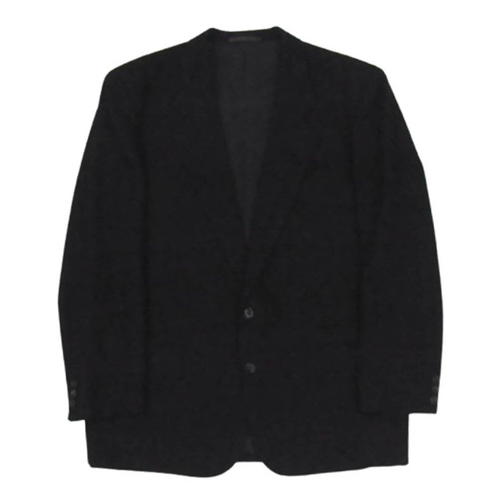 COMME des GARCONS HOMME コムデギャルソンオム HS-08014M ヴィンテージオム シングルブレスト 2B ストライプ テーラードジャケット ジップフライ スラックスパンツ セットアップ スーツ ブラック系 M【中古】