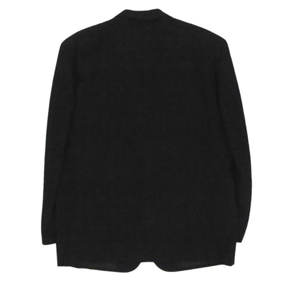 COMME des GARCONS HOMME コムデギャルソンオム HS-08014M ヴィンテージオム シングルブレスト 2B ストライプ テーラードジャケット ジップフライ スラックスパンツ セットアップ スーツ ブラック系 M【中古】