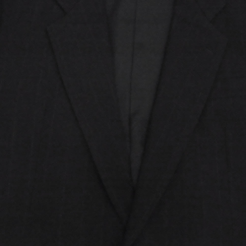 COMME des GARCONS HOMME コムデギャルソンオム HS-08014M ヴィンテージオム シングルブレスト 2B ストライプ テーラードジャケット ジップフライ スラックスパンツ セットアップ スーツ ブラック系 M【中古】