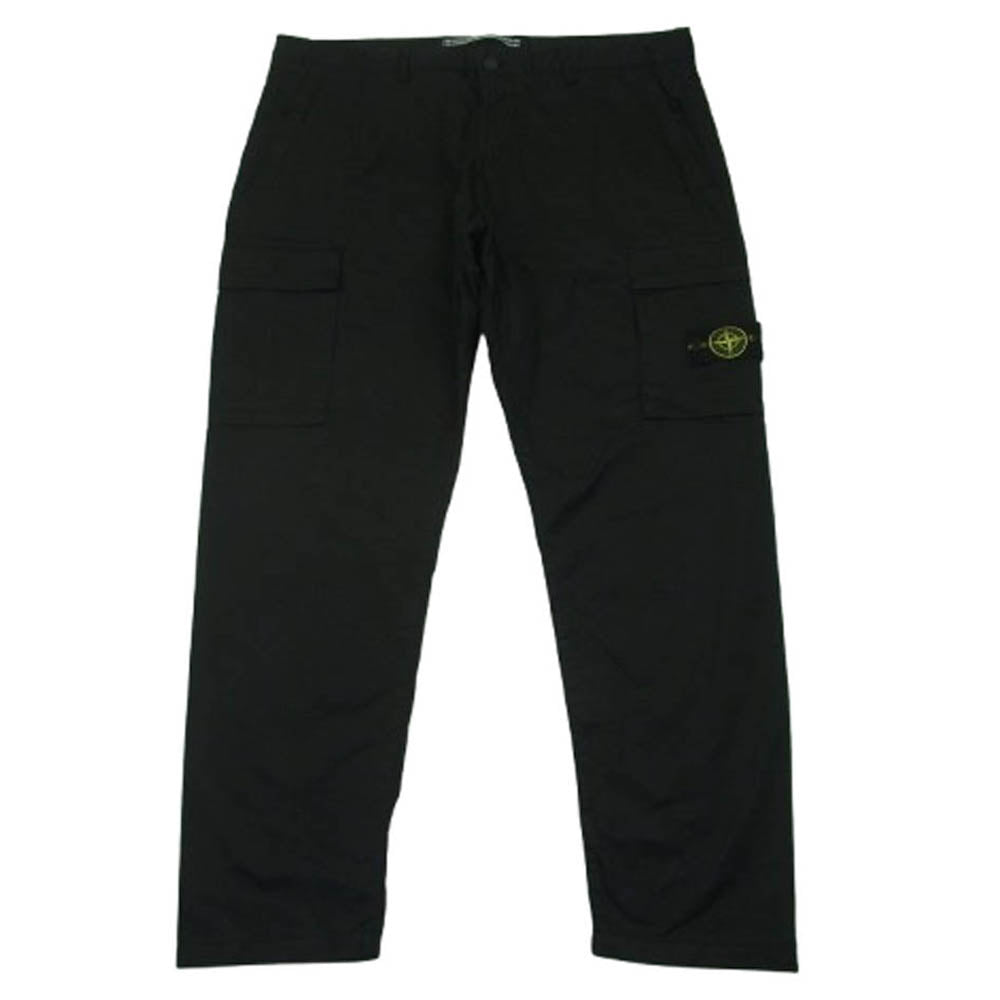 STONE ISLAND ストーンアイランド 771532310 Gabardine Cargo Pants ワッペン付 カーゴ パンツ ブラック系 W40【中古】