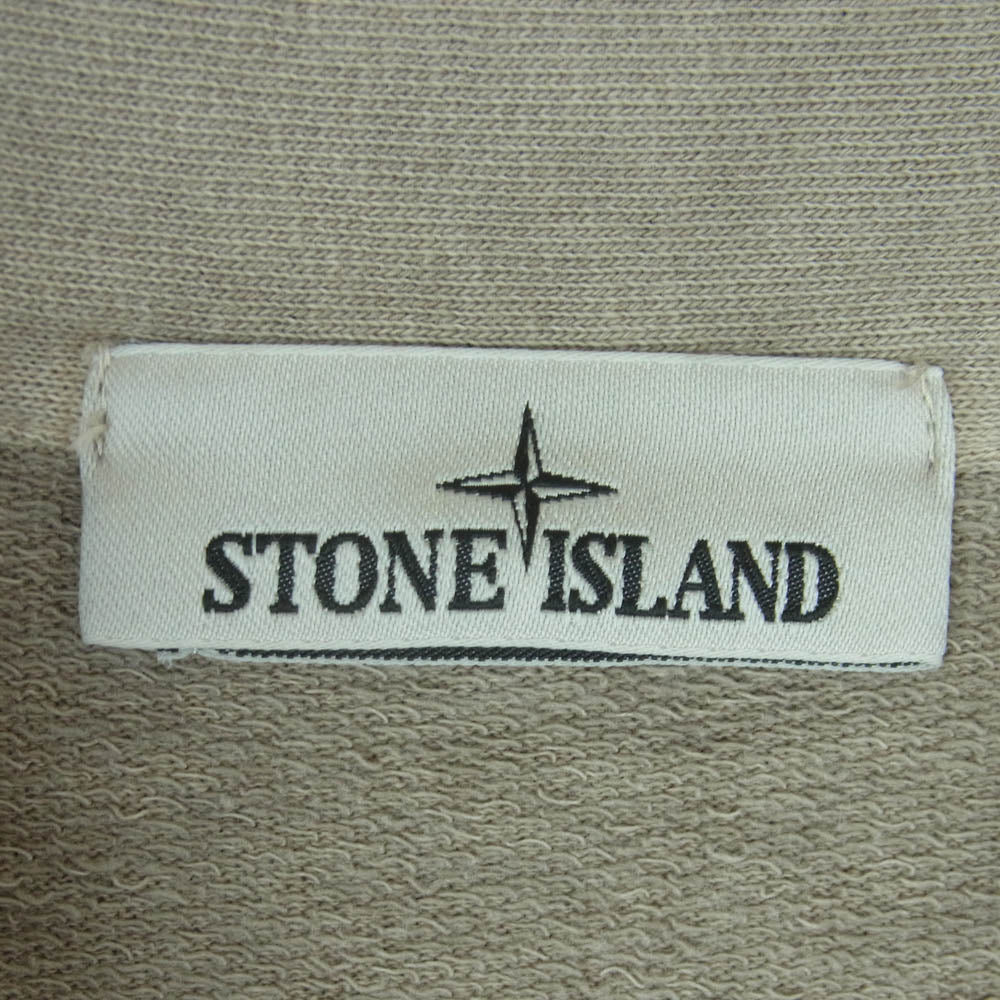 STONE ISLAND ストーンアイランド 23SS 781562460 OLD TREATMENT ワッペン付 ジップアップ スウェット ジャケット グレー系 XXL【中古】