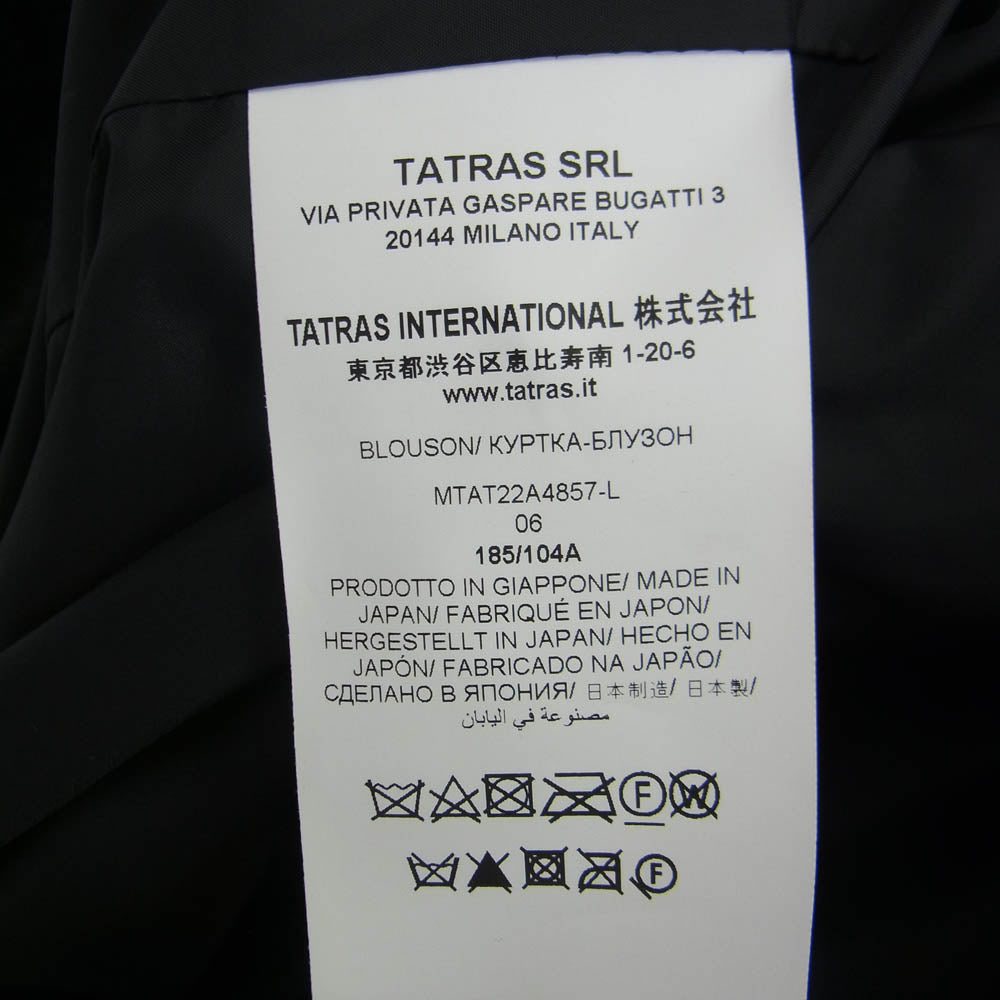 TATRAS タトラス 22AW MTAT22A4857-L ASTONI アストーニ スタンドカラー ボアブルゾン ブラック系 185/104A【中古】