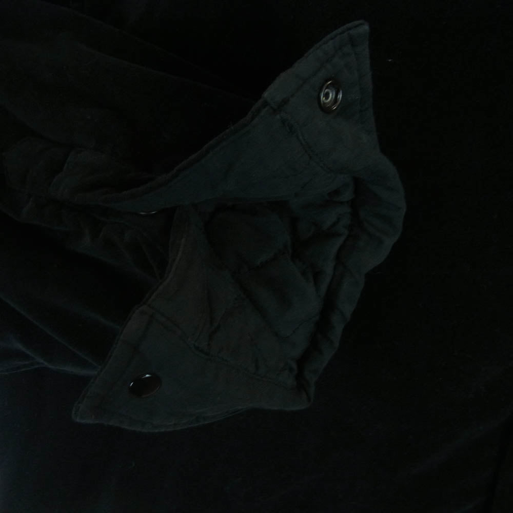 STONE ISLAND ストーンアイランド 791511709 Cotton Velvet Overshirt Jacket ワッペン付 コットン ベルベット オーバーシャツ ジャケット ブラック系 3XL【中古】