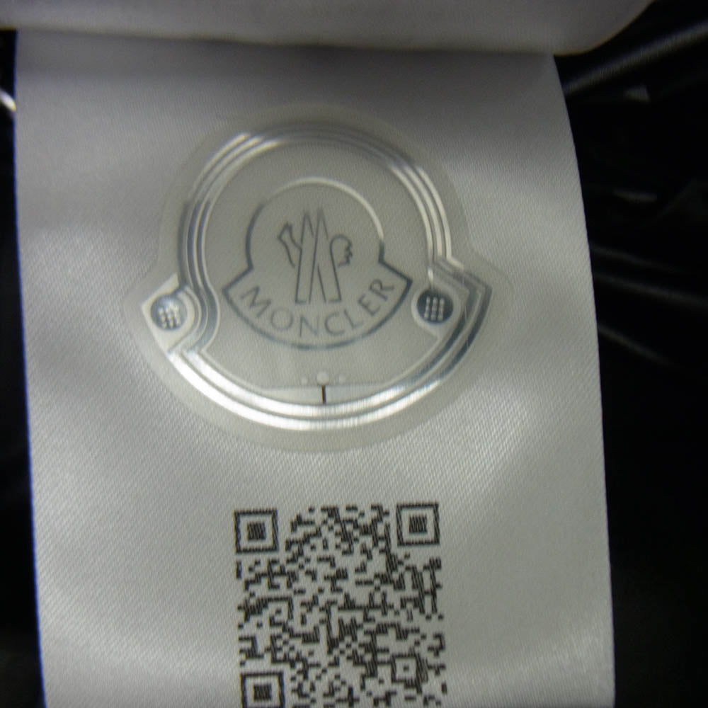 MONCLER モンクレール 22AW H20911A00105 54A81 モンクレールジャパンタグ CARDERE GIUBBOTTO ロゴプリントフーディー カルデラ ダウンジャケット ブラック系 ダークネイビー系 5【中古】